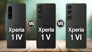 Sony Xperia 1 IV vs Sony Xperia 1 V vs Sony Xperia 1 VI