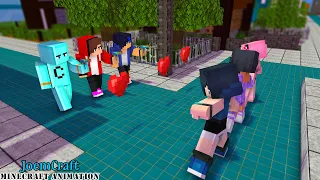 CAPTURED LOVE MEME | GOMY GOMY DANCE | SHUFFLE DANCE | FUNNEH, CRAFTEE, MAIZEN - Minecraft Animation