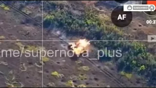 Ukraine war footage, BMP 1 Run Over Three Anti Tank Mines,
