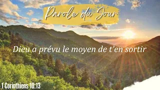 n°961 - Dieu a prévu le moyen de t'en sortir - 1 Corinthiens 10:13 -  / Partage biblique ESSENCIEL