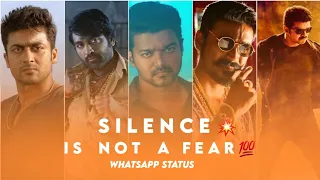 Silence 💥Is not a fear WhatsApp Status -  Attitude Status / Mass whatsapp status / tottenguy edits