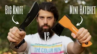 MINI Accetta VS BIG Coltello - TEST