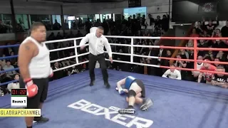 BRUTAL KO: Sese Tohi vs Joel Rea - Peach Boxing's Trading Punches | ABA Stadium 25Aug18