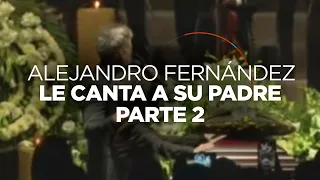 Alejandro Fernández le canta a Vicente Fernández en su funeral/ Parte 2