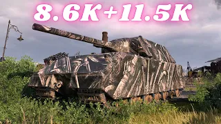 Maus 8.6K Damage + 11.5K  Blocked  World of Tanks Replays