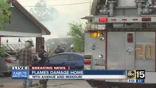 Vacant Phoenix home goes up in flames