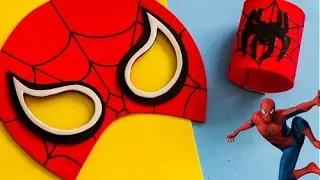 MASCARA HOMEM ARANHA E BRACELETE DIY #ARTECOMEVA