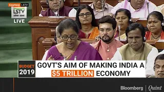 Finance Minister Nirmala Sitharaman Presents #Budget2019