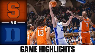 Syracuse vs. Duke Game Highlights | 2023-24 ACC Men’s Basketball