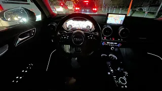 Audi A3 Facelift 2.0 TDI POV Drive at night !!