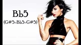 Demi Lovato: Confident Vocal Range Eb3 - Bb5 - Eb7