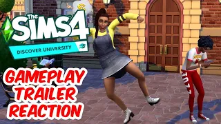 THE SIMS 4 DISCOVER UNIVERSITY GAMEPLAY TRAILER | REACTION