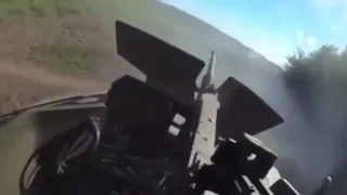 Ukrainian SOF firing with a 12.7mm Browning machine gun towards Russian forces!!