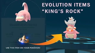 Pokemon Go Evolution Item King's Rock for Slowking  Generation 2