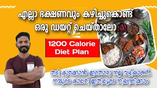 1200 Calorie Diet Plan with Home Made Foods/ Effective Weight Loss Meal Plan at Home