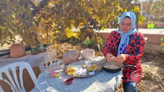 iran village food life , iran village cooking