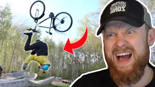 BILLIGES FAHRRAD versagt beim BACKFLIP | Fritz Meinecke reagiert auf Lukas Knopf