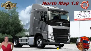 Euro Truck Simulator 2(1.50) Volvo FH 2022 Premium Road to North map by Zaregon + DLC's & Mods