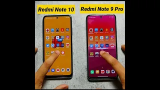 Redmi Note 10 vs Redmi Note 9 Pro Speed Test Amazing Result #shorts