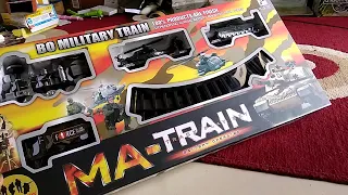 Kereta Api Militer MA Train/ Mainan Kereta Api Anak Keren Abis, Cocok Untuk Kado atau Hadiah
