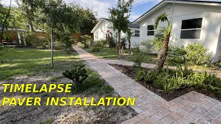 Timelapse FULL Backyard Paver Installation