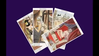 Фрагмент видеокурса по Таро Казановы  (Casanova Tarot). Королевы.  18+!!!