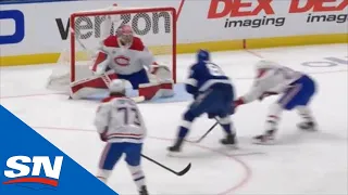 Erik Cernak Deflects Ondrej Palat's Pass Perfectly Past Carey Price