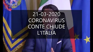 Edizione Staordinaria Tg1 21-03-2020 #COVID19 - Conte Chiude l'Italia per il Coronavirus (vedi info)