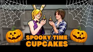 Two unstable dads wear sexy Halloween costumes and try making cupcakes | Glitchtrap & Henry cosplays