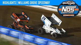 World of Outlaws NOS Energy Drink Sprint Cars | Williams Grove Speedway | July 22, 2023 | HIGHLIGHTS