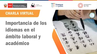 Charla virtual "Importancia de los idiomas en el ámbito laboral y académico"