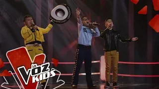 Esteban, Jhon Sebastián and Leumas sing Volver, Volver - Battles | The Voice Kids Colombia 2019