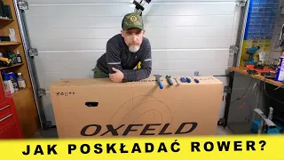 Jak poskładać rower z pudła kartonu transportu paczki skręcanie składanie regulacja montaż mtb