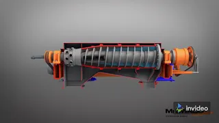 Decanter Centrifuge working Principle | Animation | Oil Drilling | Solid Control