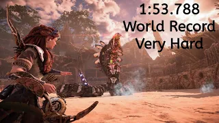 Horizon Forbidden West "Rematch" Slitherfang Arena Fight Former World Record (Very Hard) 1:53.788