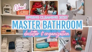 ORGANIZE & SPRING CLEAN WITH ME 2020! | BATHROOM DEEP CLEANING MOTIVATION | KAILYN CASH