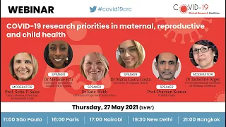 COVID-19 research priorities in maternal, reproductive, and child health