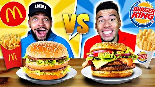 BURGER KING VS MCDONALDS CHALLENGE !!!