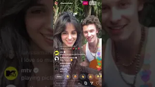 Shawnmendes and Camila cabello Instagram live and singing video /March 20 2020/