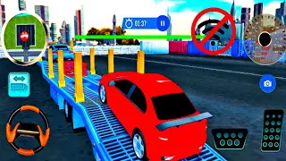 US Police Multi Level Car Transporter Truck 2020 || Best Android Gameplay