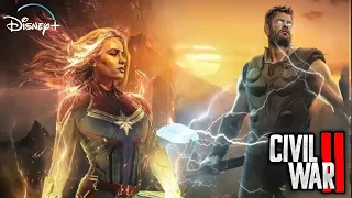 Thor vs Captain Marvel | Future Civil War 2 in MCU Explained