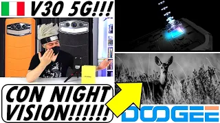 DOOGEE V30 5G unboxing android smartphone 2023 review data sheet rugged phone night vision