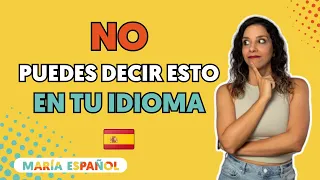🔥 10 Palabras que SOLO puedes decir en ESPAÑOL || #LearnSpanish with María Español