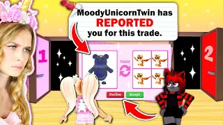 DOOR DECIDES Which *LEGENDARY* PET I Trade BUT She REPORTED ME In Adopt Me! (Roblox)