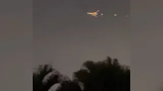 Plane on fire after Miami International Airport takeoff | Raw video