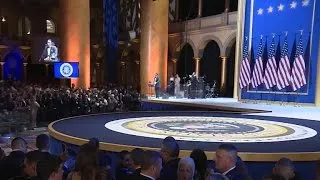 Trump, Pence dance at Armed Services Ball