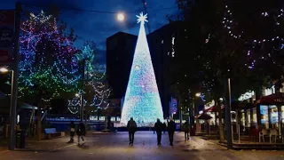 2021 London | TALLEST Christmas Lights Tree | Wembley Park Walk✨ 4K