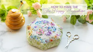 How to Make a Bee Happy Pin Cushion | a Shabby Fabrics Tutorial