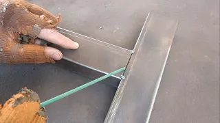 mistakes of a novice welder: secret technique for welding thin metal