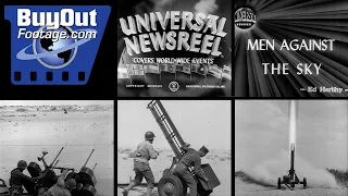 WW2 Anti Aircraft Training 1944 Historic Stock Footage